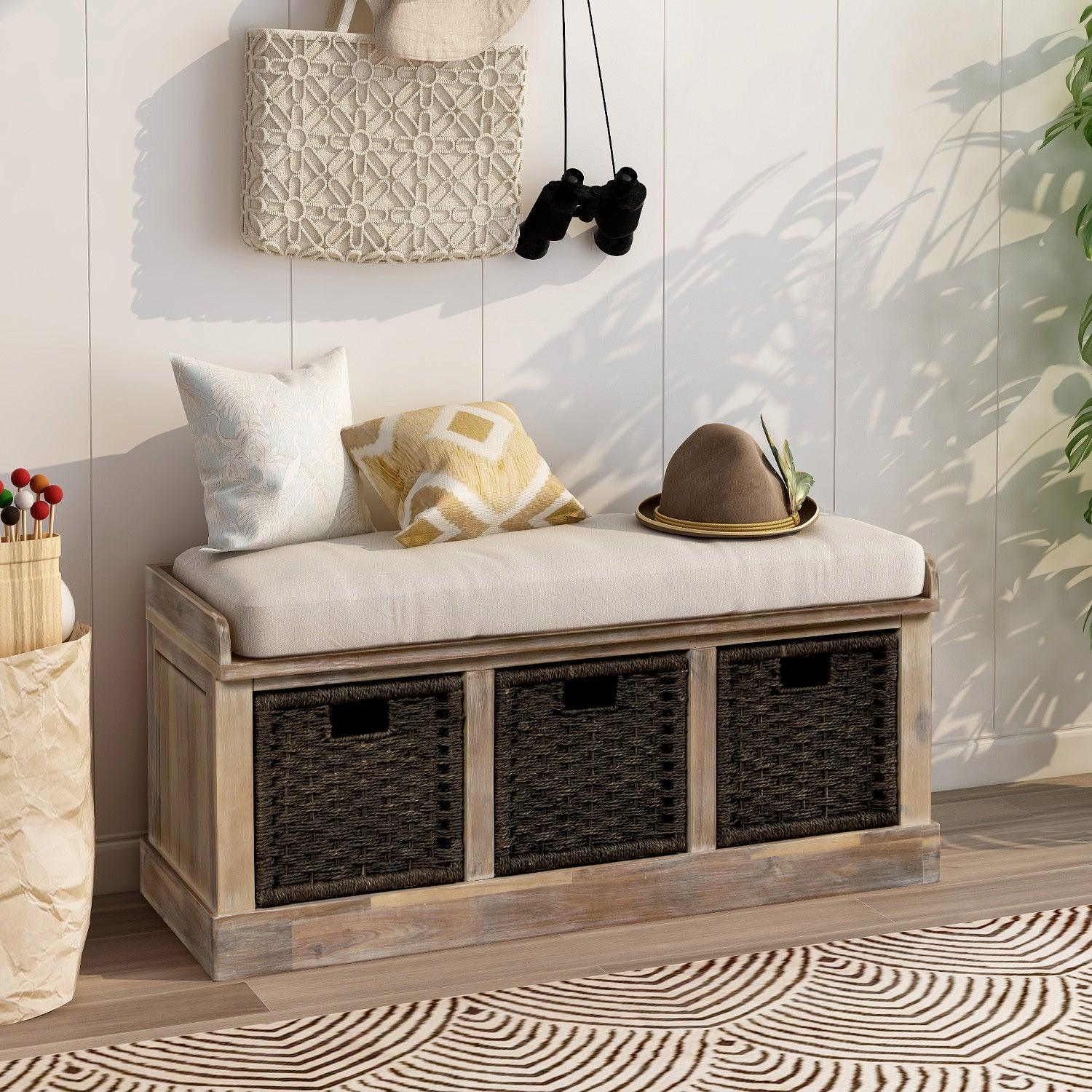 TREXM Rustic Storage Bench