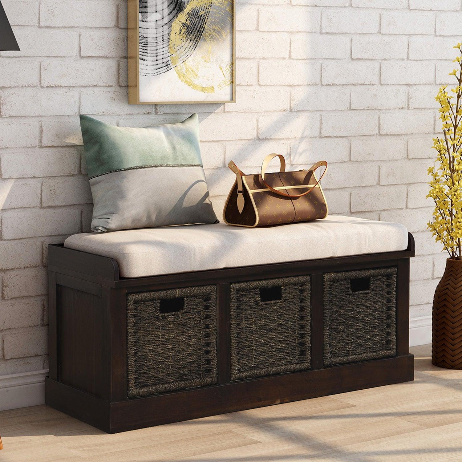 TREXM Rustic Storage Bench