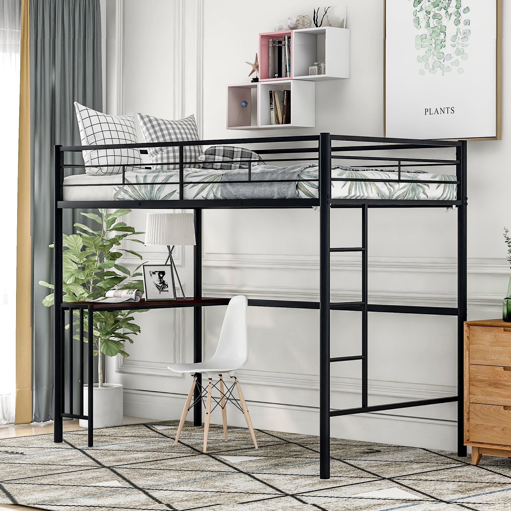 Twin Loft Bed with Desk