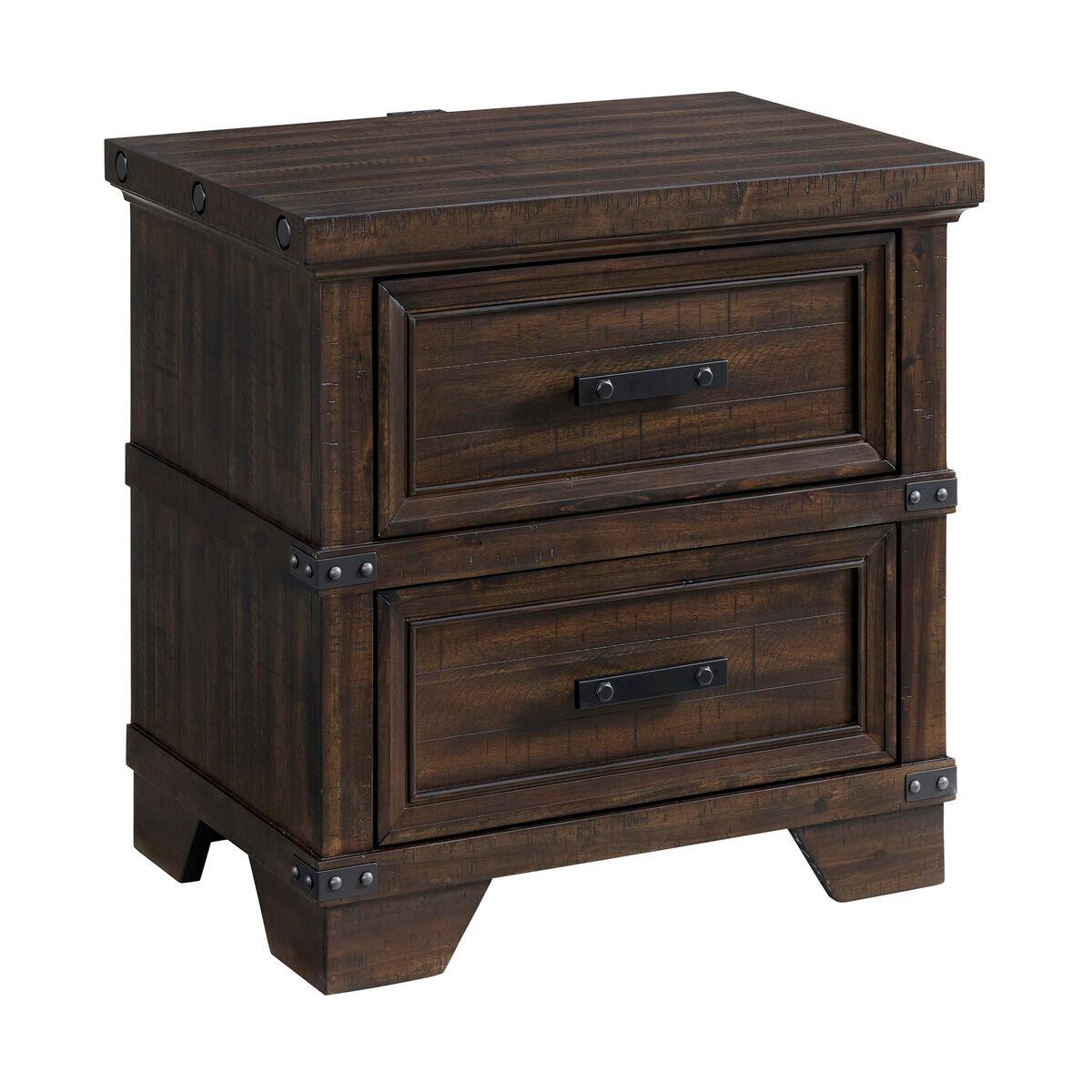 Colorado City 2-Drawer Nightstand with USB