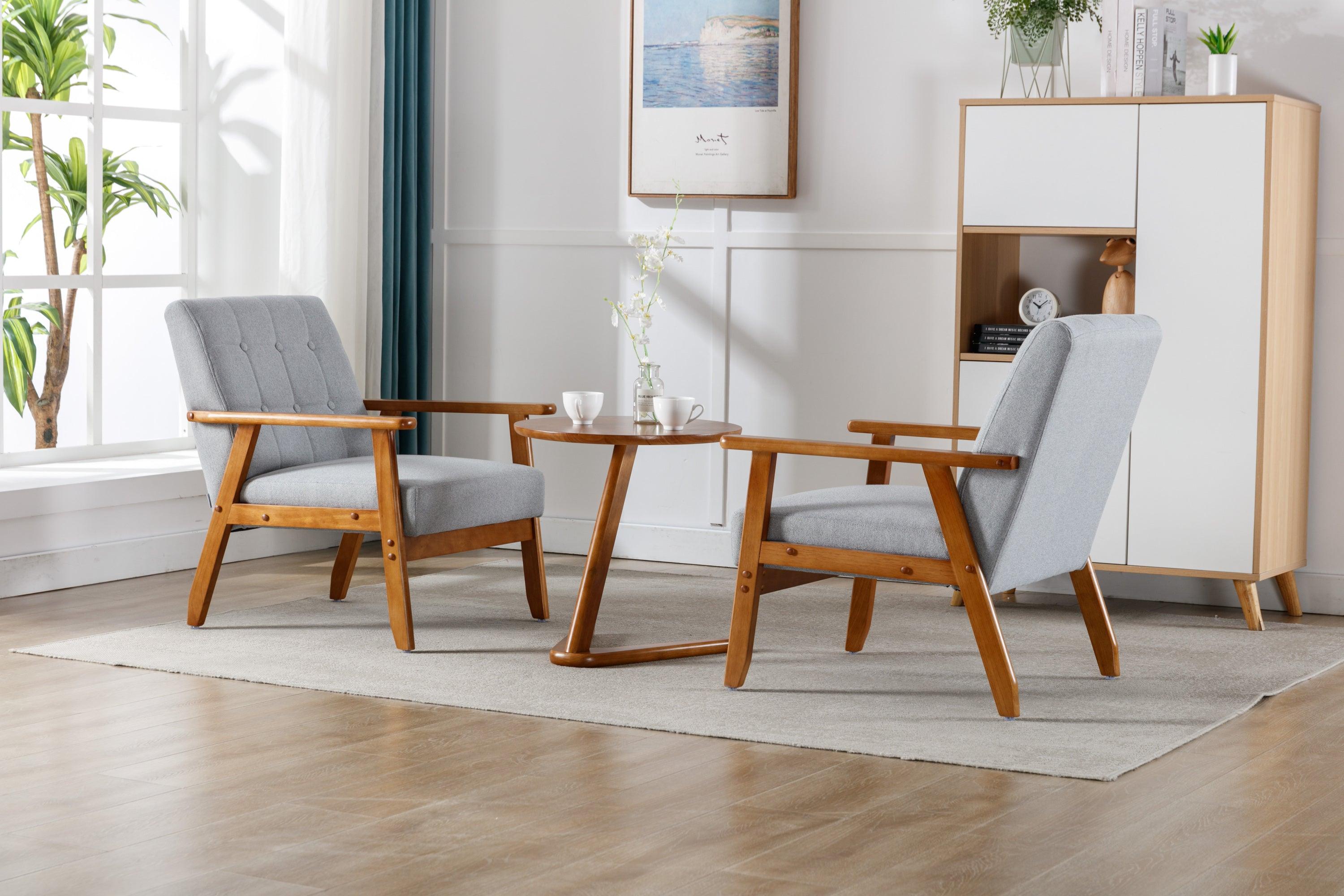 Accent Chairs Set of 2 with Side Table