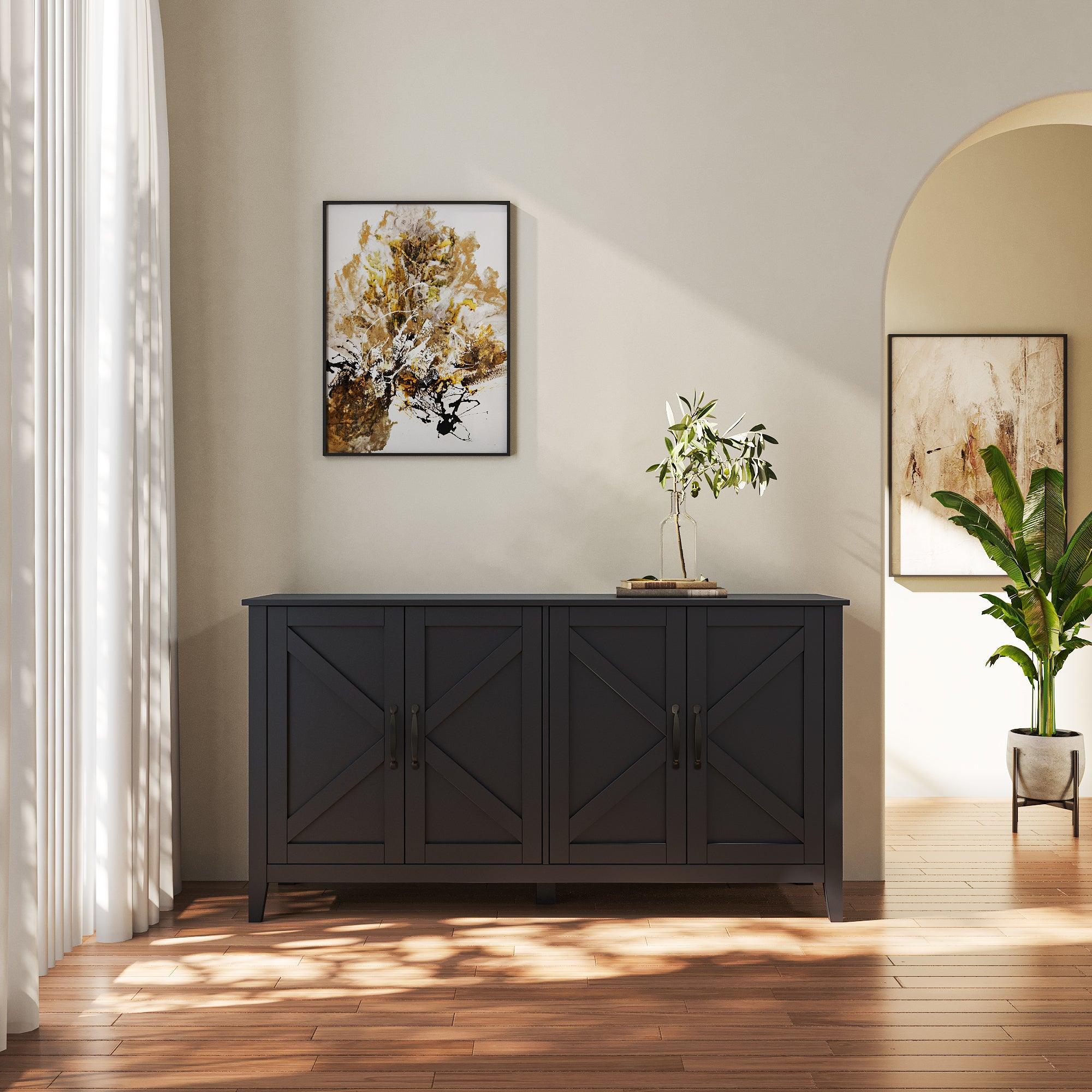 Freestanding Sideboard Storage Cabinet Entryway