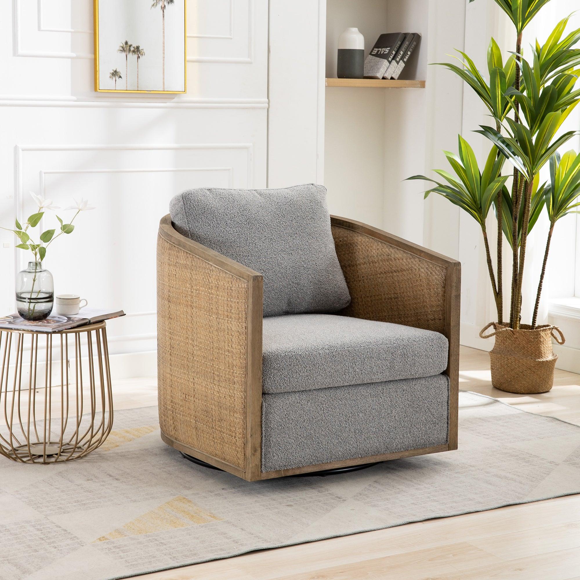 COOLMORE Swivel Barrel Chair