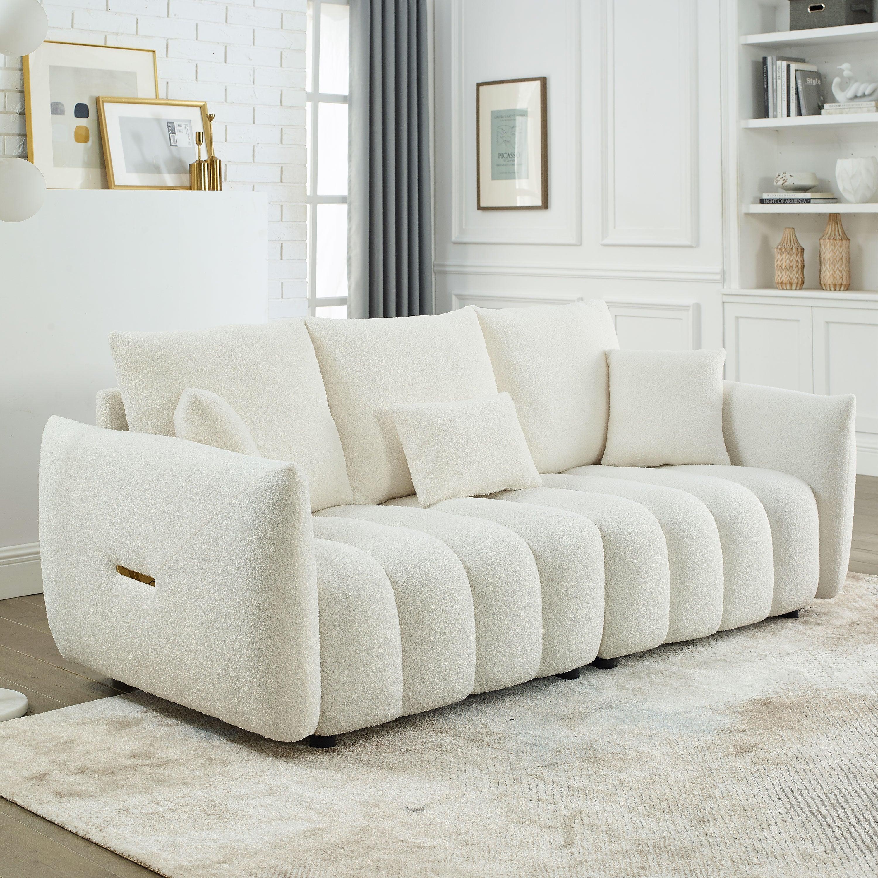 Premium Teddy Fabric Sofa