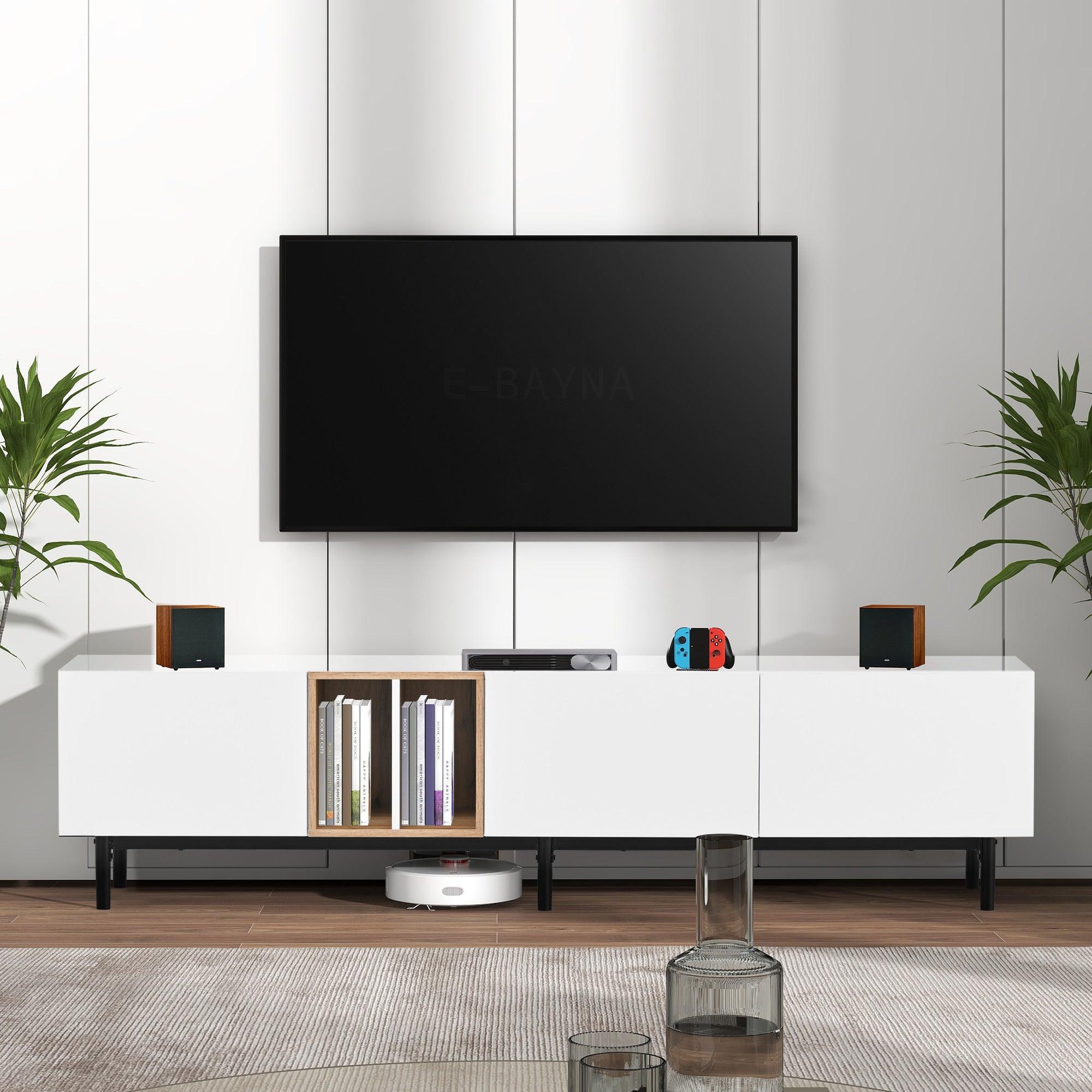TV with 3 Doors, Media Console Table