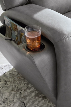 Brixworth Zero Wall Reclining Loveseat in room setting