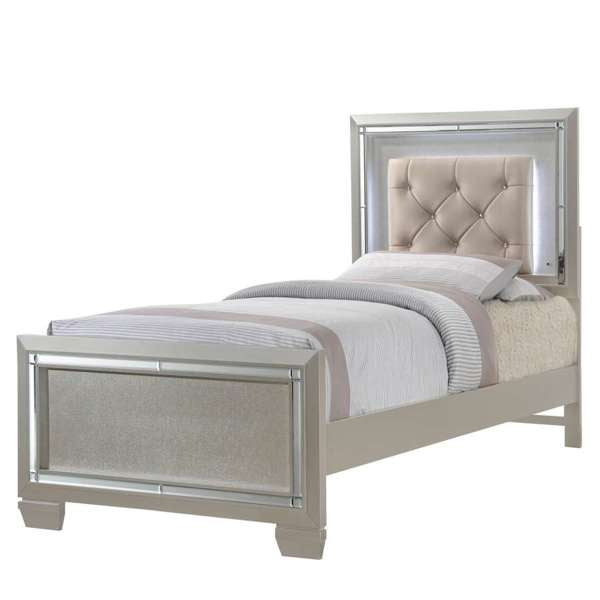Elements Platinum Twin 5-Piece Trundle Bedroom