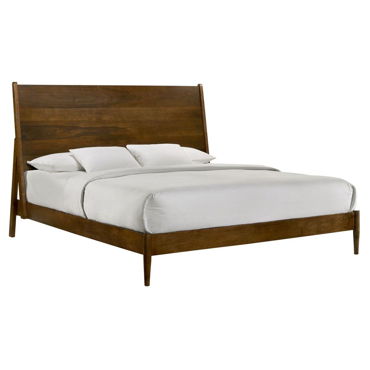 Malibu Panel Bed in Walnut