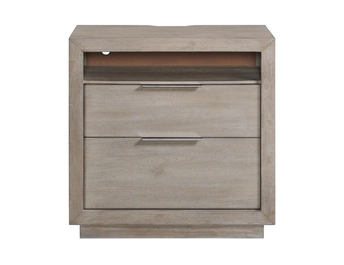 Arcadia 2-Drawer Nightstand with USB