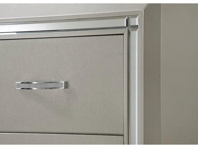 ELEMENTS Platinum Storage Bedroom Set - Castle Furniture