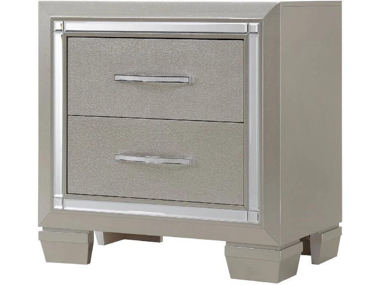 ELEMENTS Platinum Storage Bedroom Set - Castle Furniture