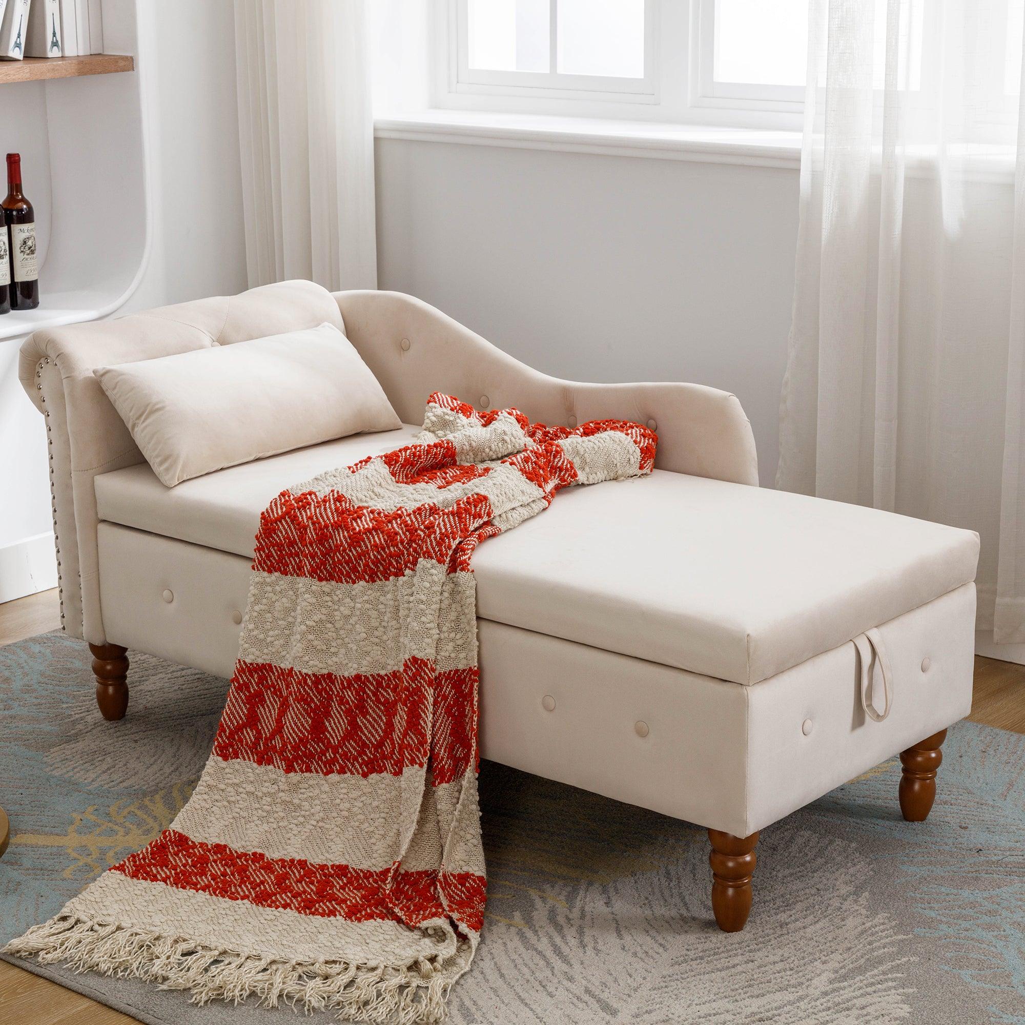Beige Chaise Lounge