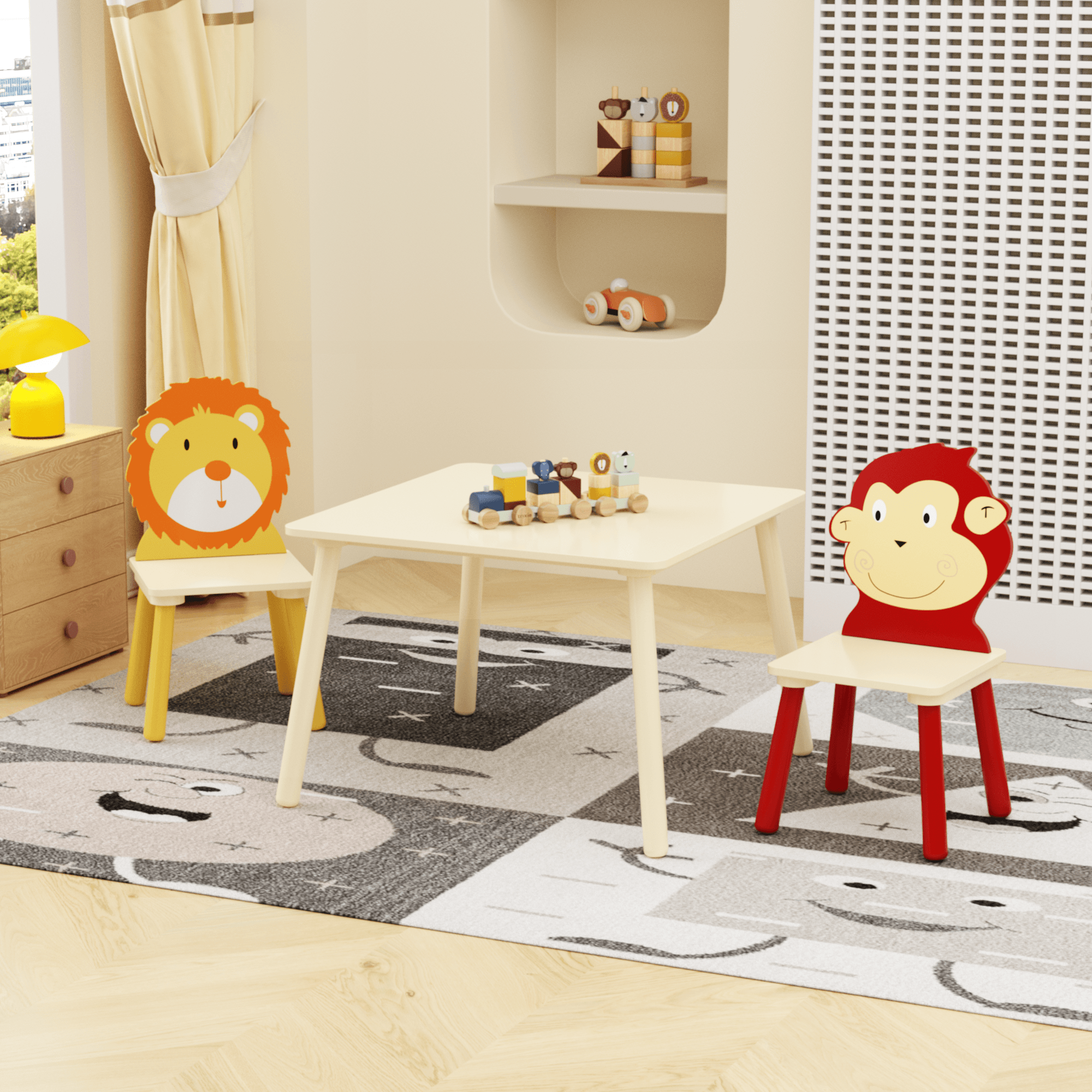 Kids 3-Piece Table & Chair Set