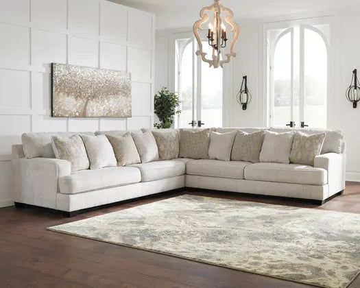 Rawcliffe Parchment 3pc Sectional