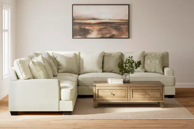 Rawcliffe Parchment 3pc Sectional