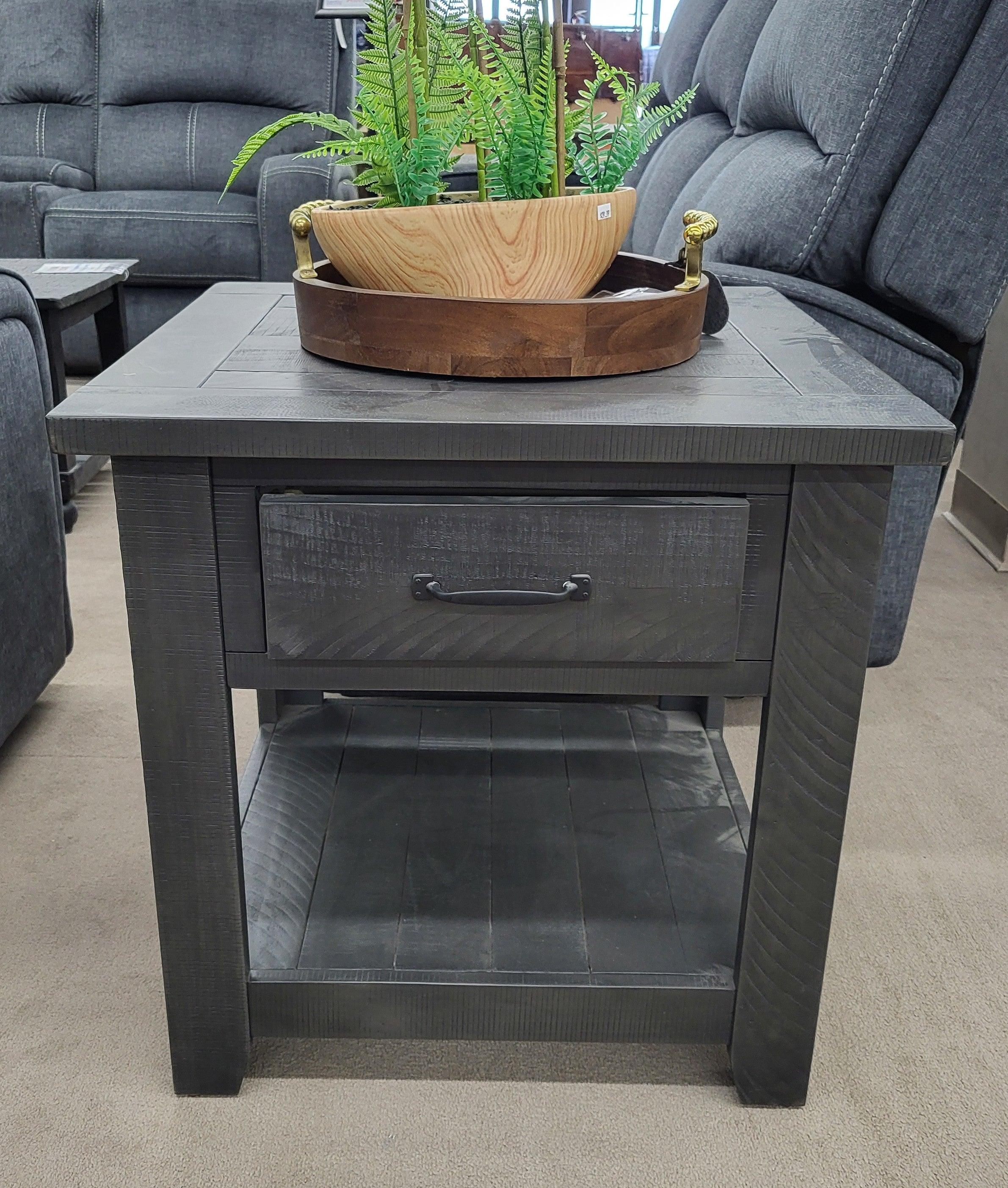 Sierra End Table - Grey