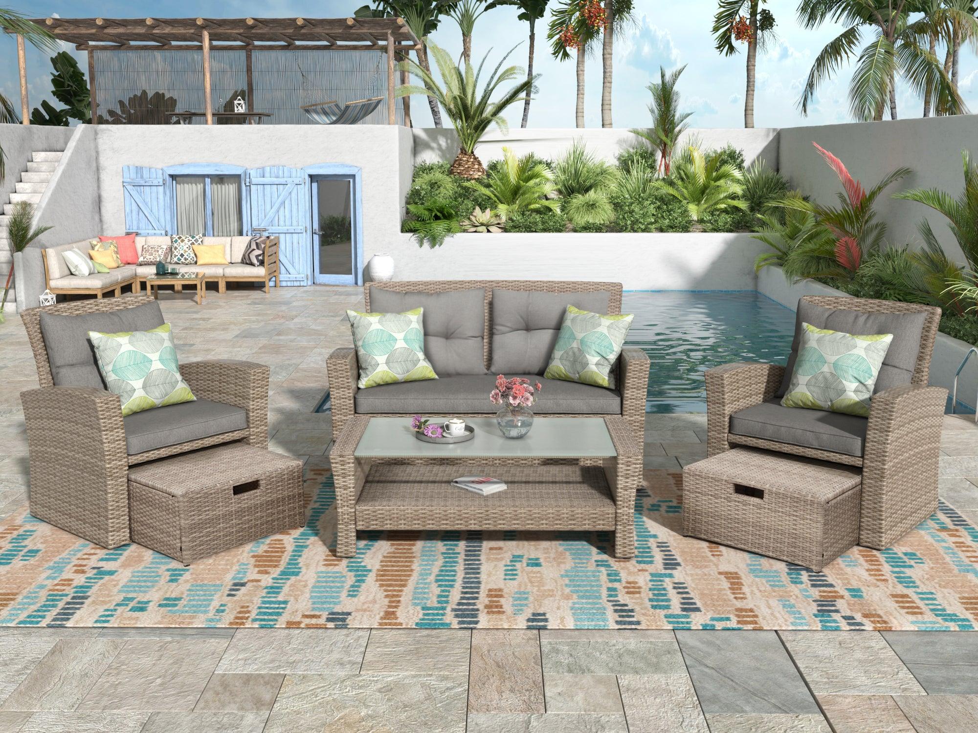 4 Piece Outdoor Conversation Set