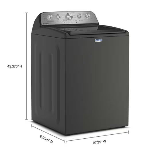 Maytag 4.7 Cu Ft. Top Load Agitator Washer with Extra Power and Pet Pro Option