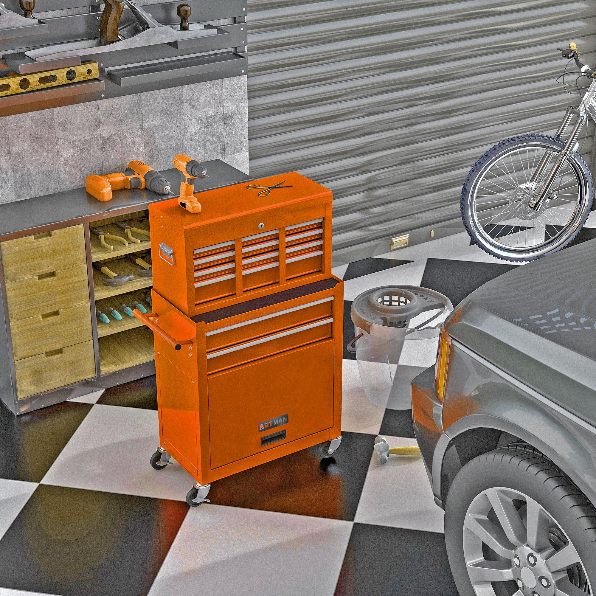 High Capacity Rolling Tool Chest with Wheels and Drawers