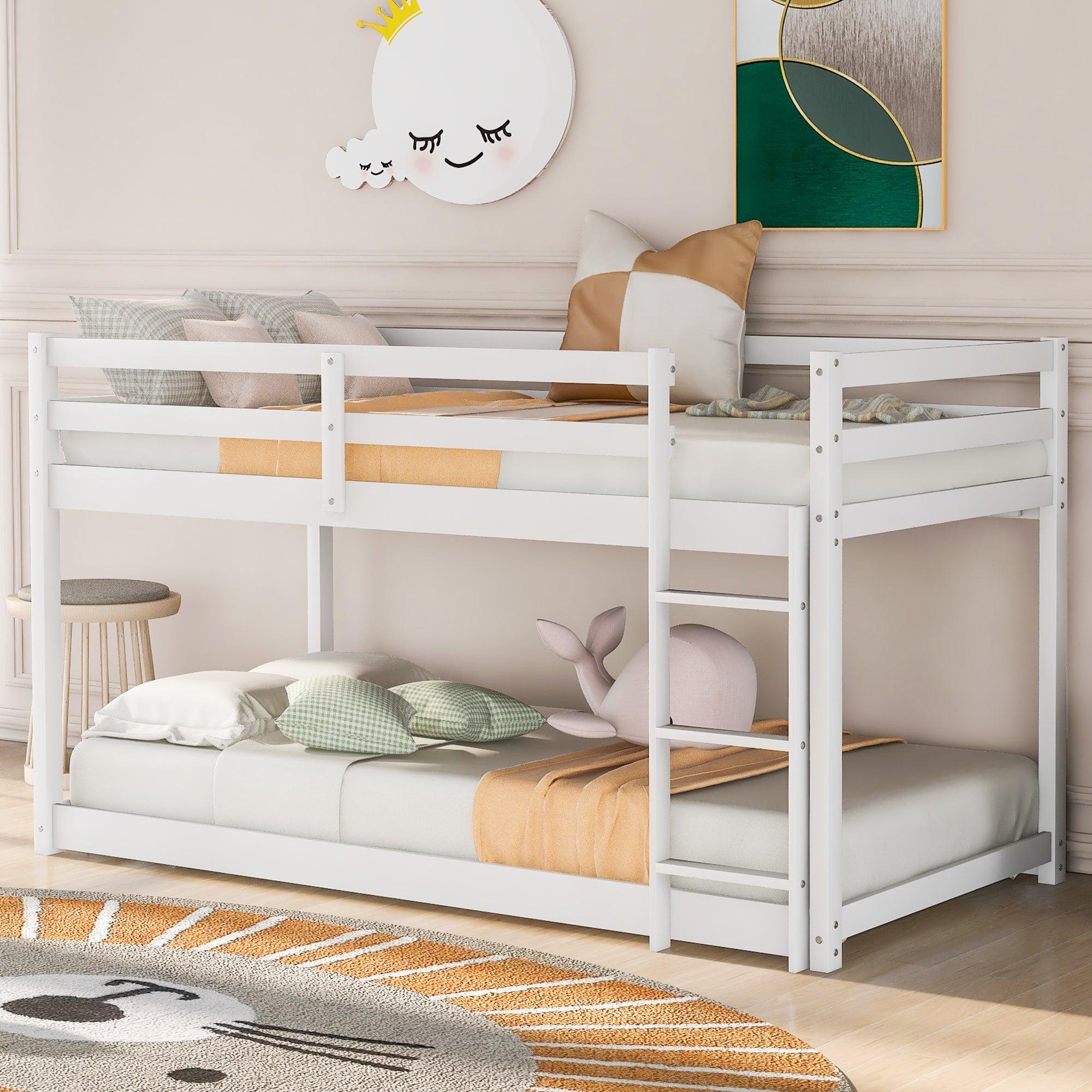 Twin Bunk Bed with Ladder