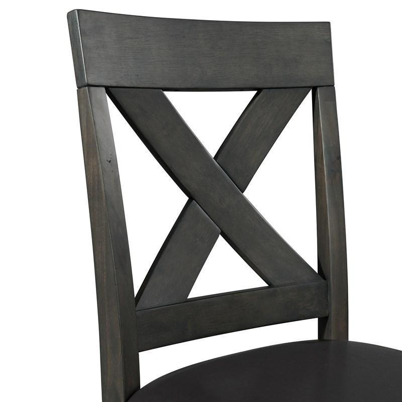 Alex DAX4007DS Dining Set (7pc) Grey - Castle Furniture