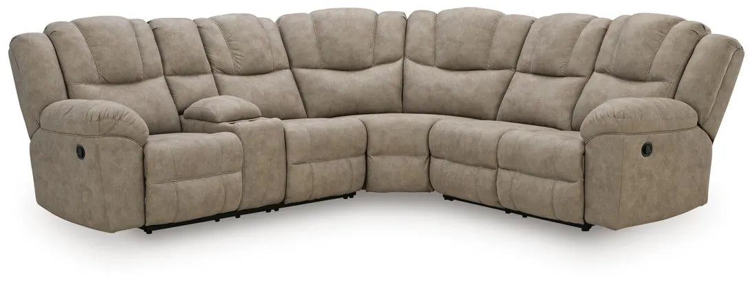 Pearce-Pike 3-Piece Reclining Sectional with Console