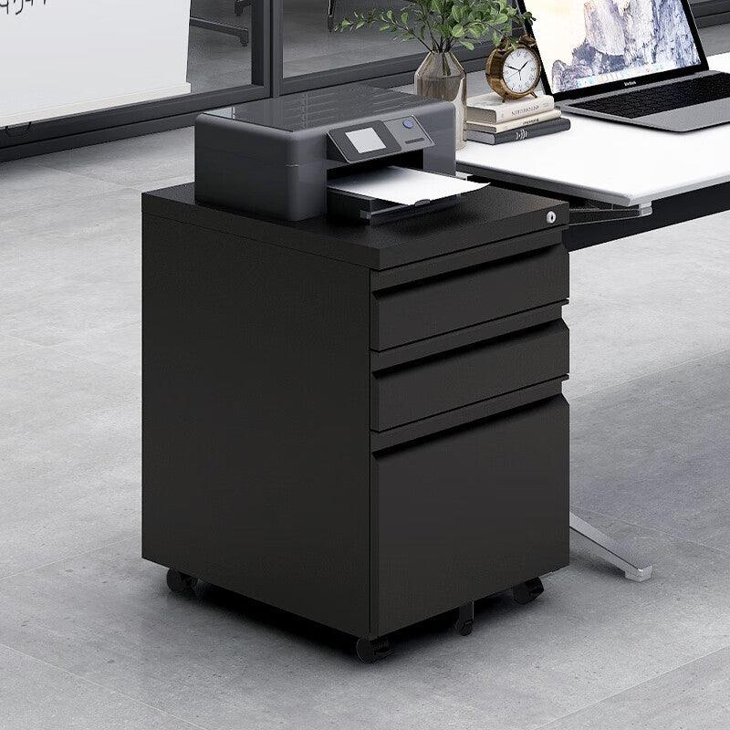 3-Drawer Mobile File Cabinet with Lock