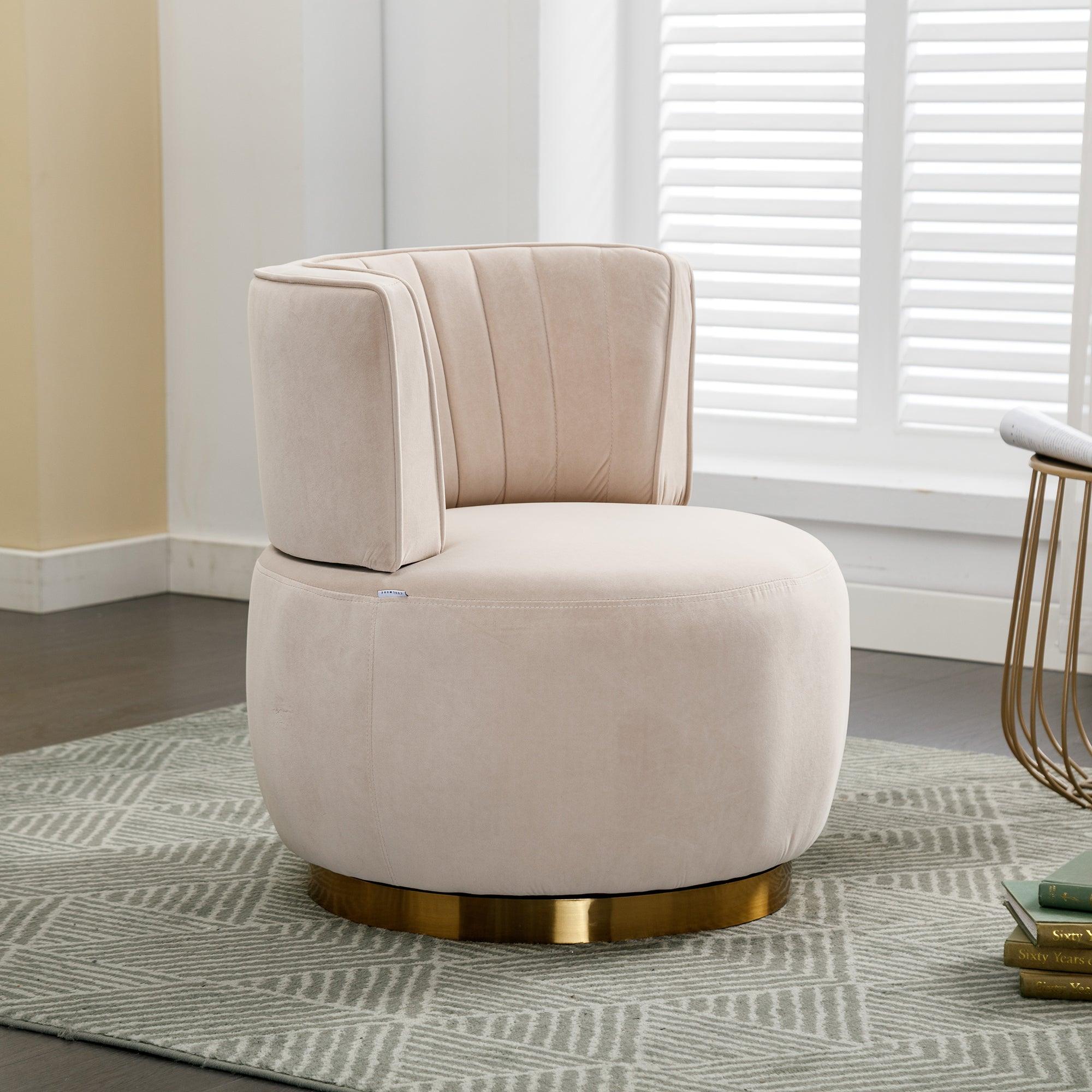 COOLMORE 360 Degree Swivel Cuddle Barrel Accent Sofa