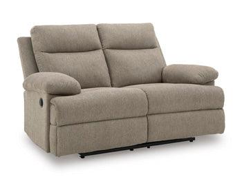 Side-Swipe Loveseat - Mocha
