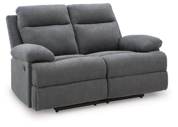 Side-Swipe Loveseat - Charcoal