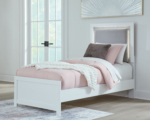 Maeling Twin Upholstered Panel Bed