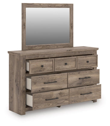 Rusticott Seven Drawer Dresser and MIrror