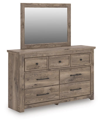Rusticott Seven Drawer Dresser and MIrror