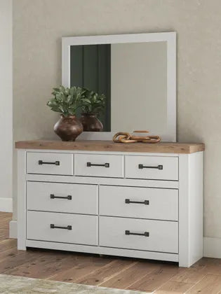 Savonport Seven Drawer Dresser Mirror