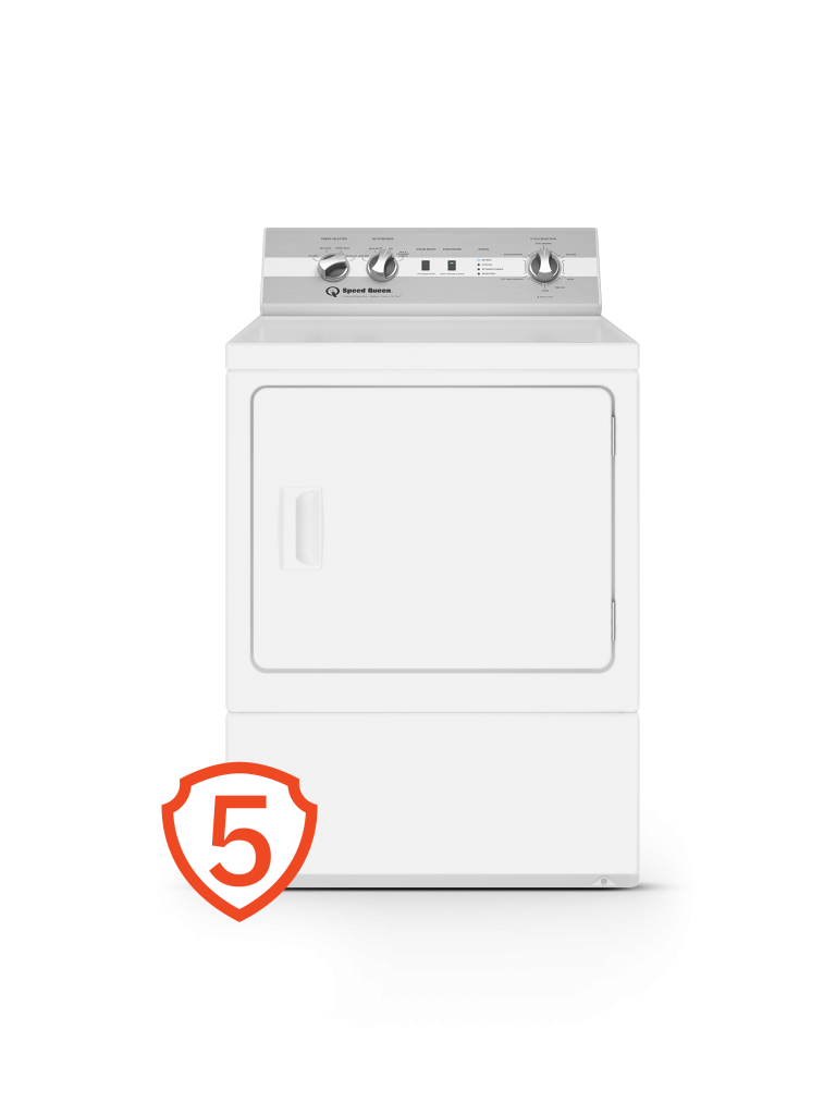 DC5 Sanitizing Electric Dryer with Pet Plus™ | Extended Tumble | Steam | 5-Year Warranty White