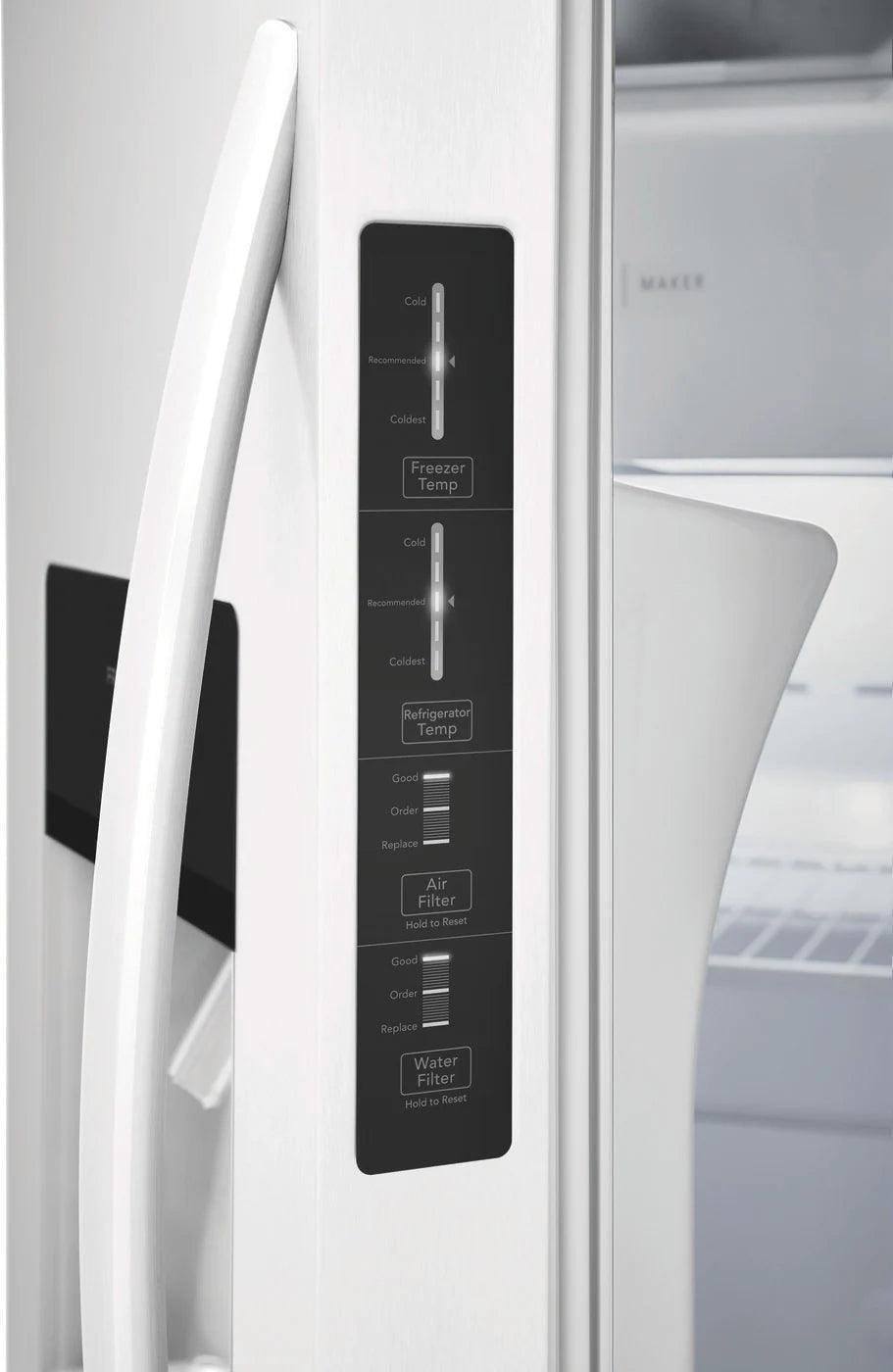 Frigidaire 26 Cu. Ft. Standard Depth Side by Side Refrigerator - Castle Furniture