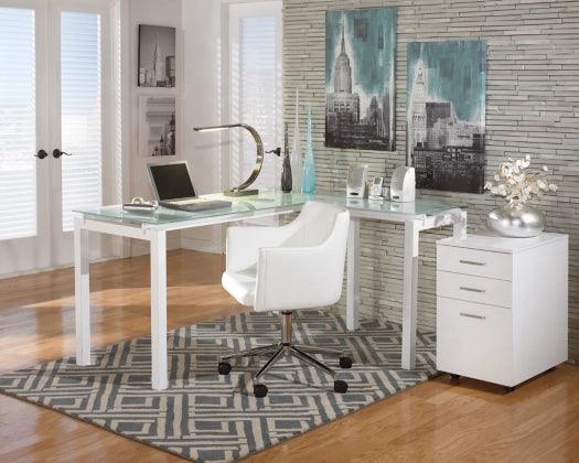 Baraga Home Office L-Desk - Castle Furniture