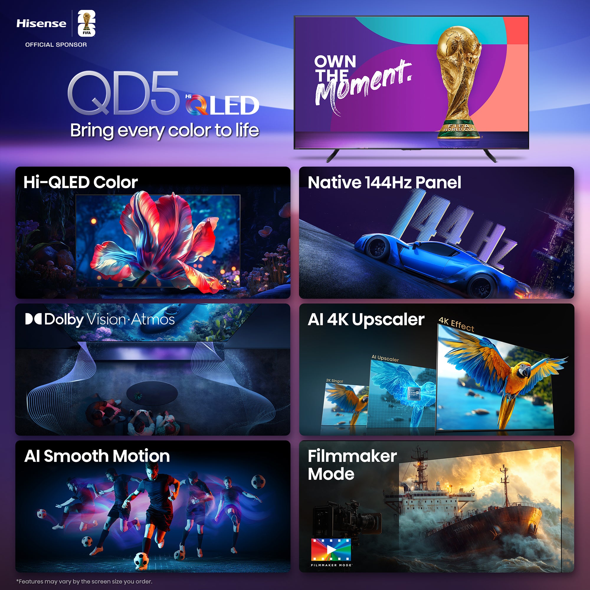 Hisense 98" Hi-QLED 4K Google Smart TV