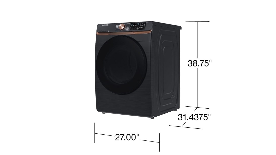 Samsung Front Load Electric Dryer Steam Sanitize+ Sensor Dry | 7.5 cu.ft.