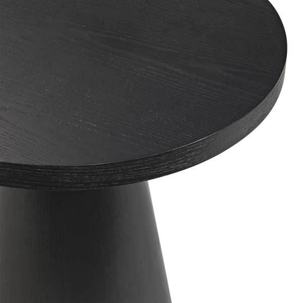 Portland Round Coffee Table in Black