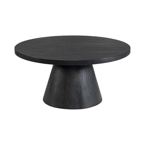 Portland Round Coffee Table in Black