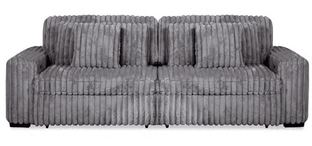 Presley Pewter Power Reclining Sofa