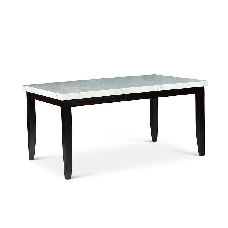 Westby Collection White Marble Top Dining and Chairs - Castle Furniture