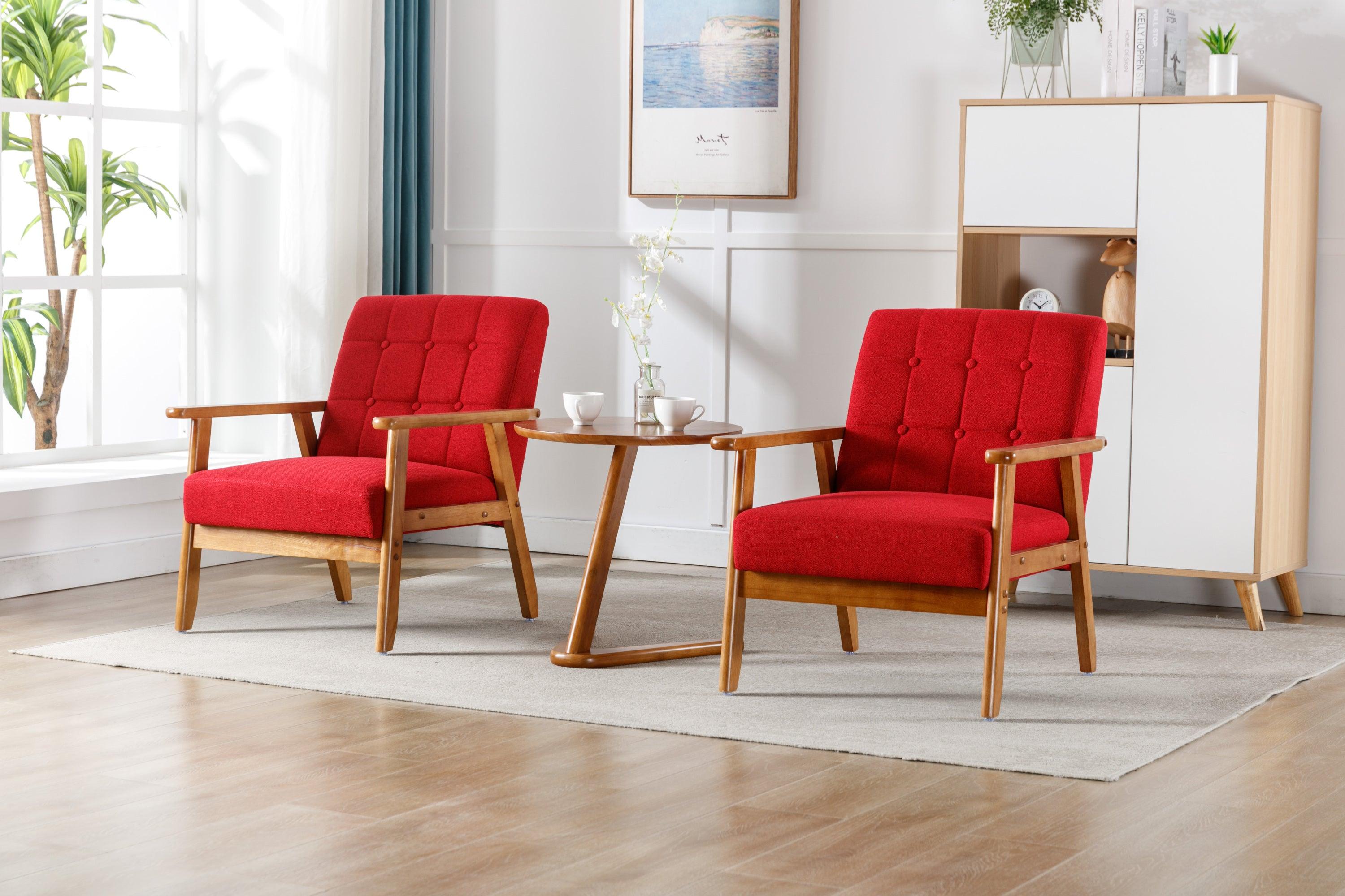 Accent Chairs Set of 2 with Side Table