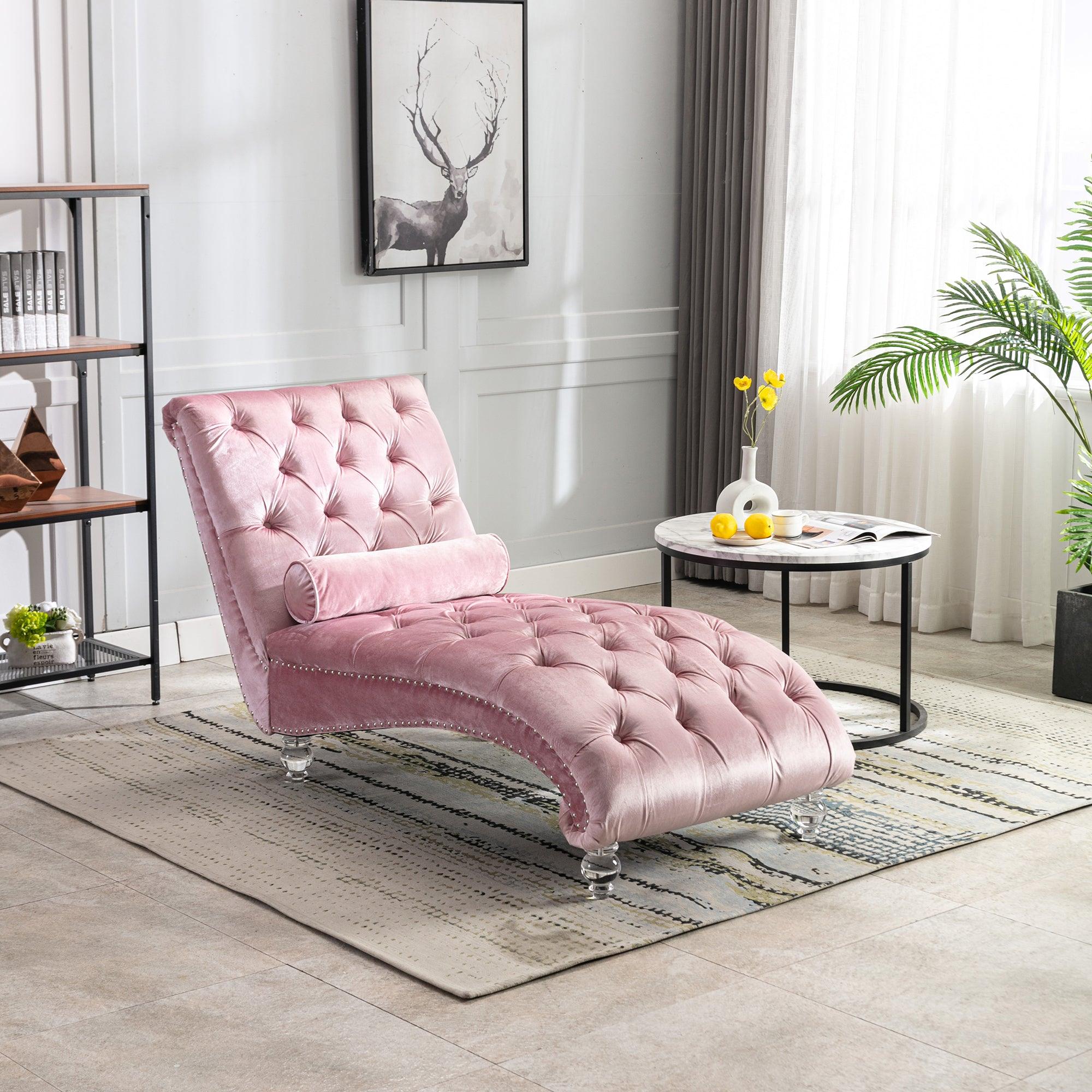 Upholstered Chaise Lounge Chair