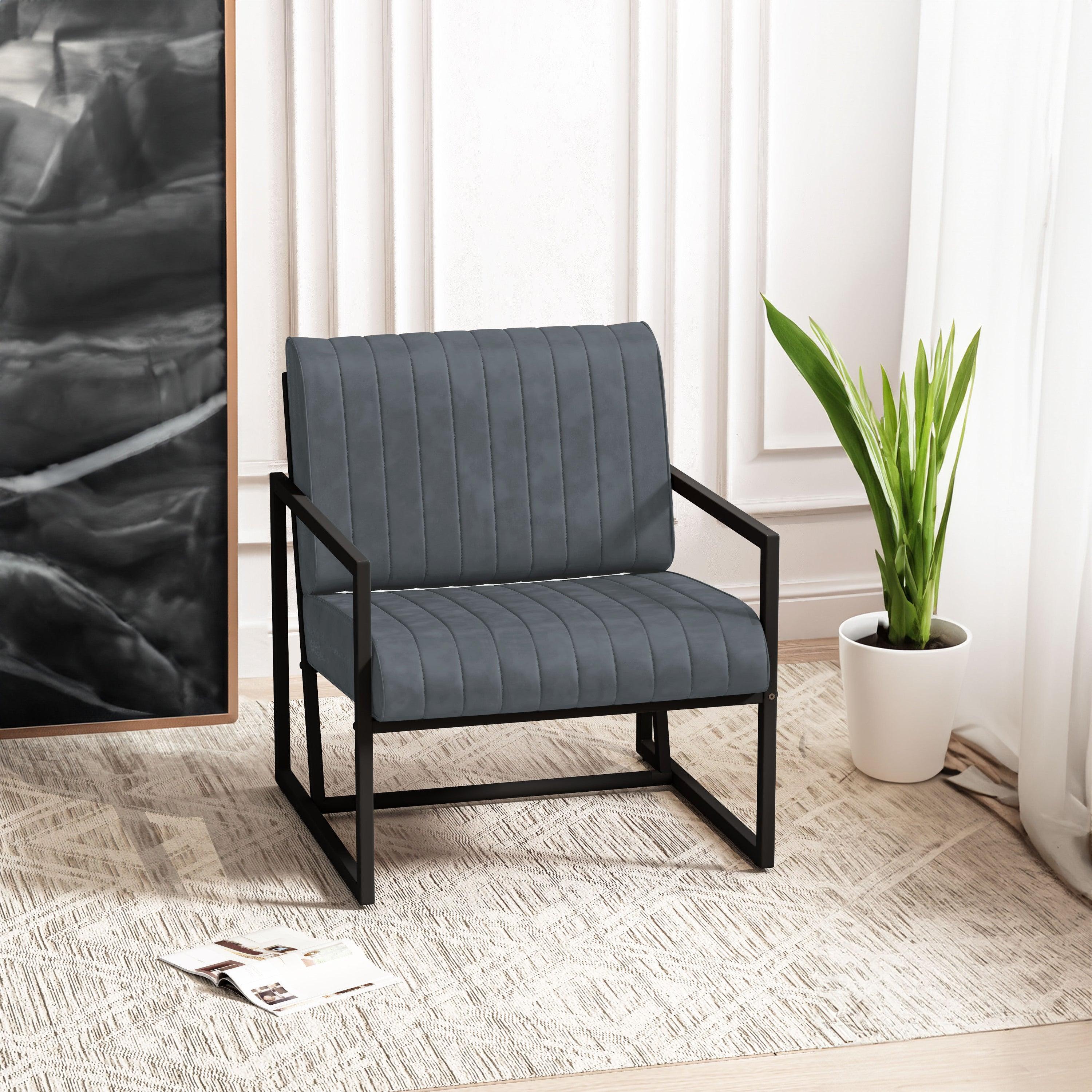 Modern Fashion PU Leather Feature Armchair