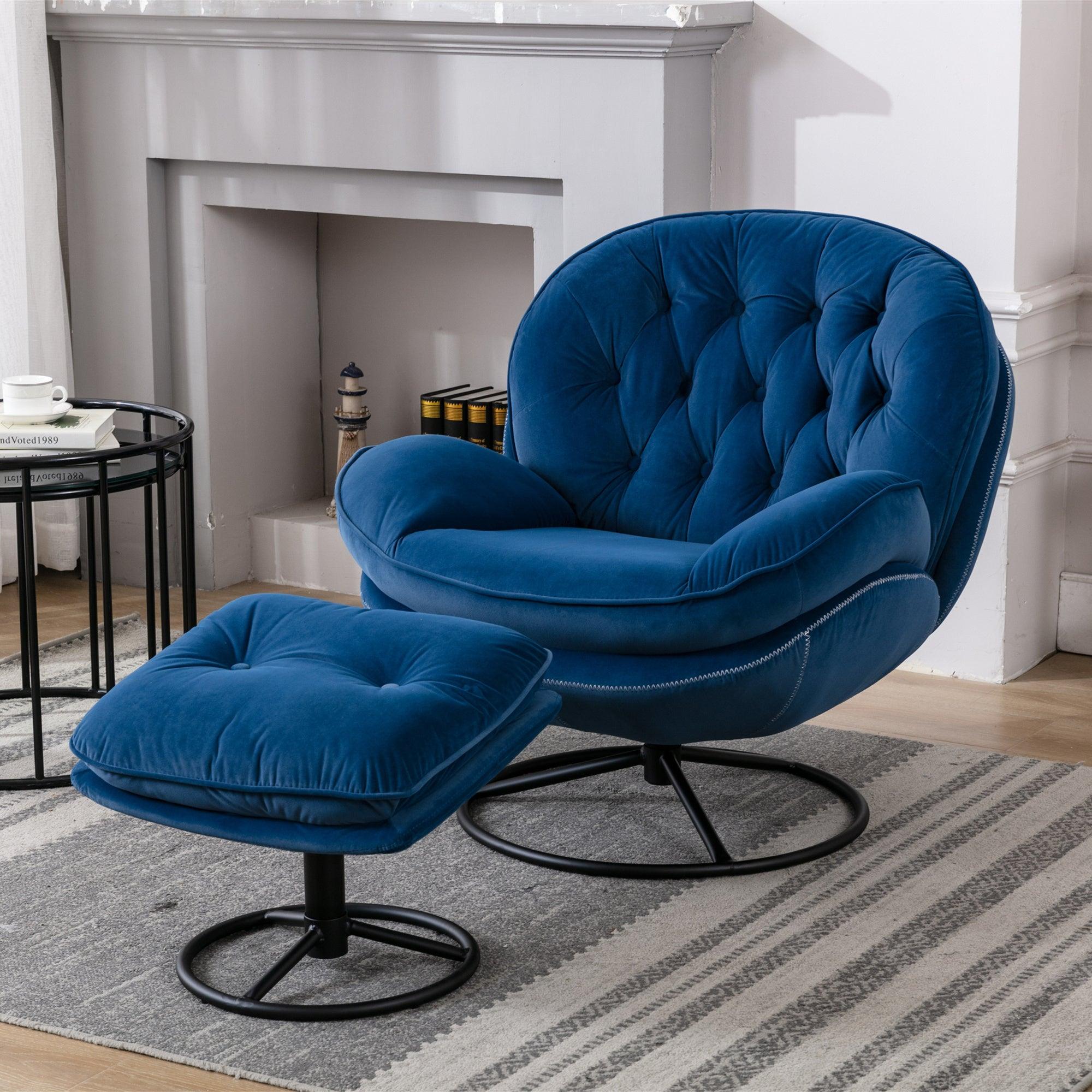 Accent Chair With Ottoman