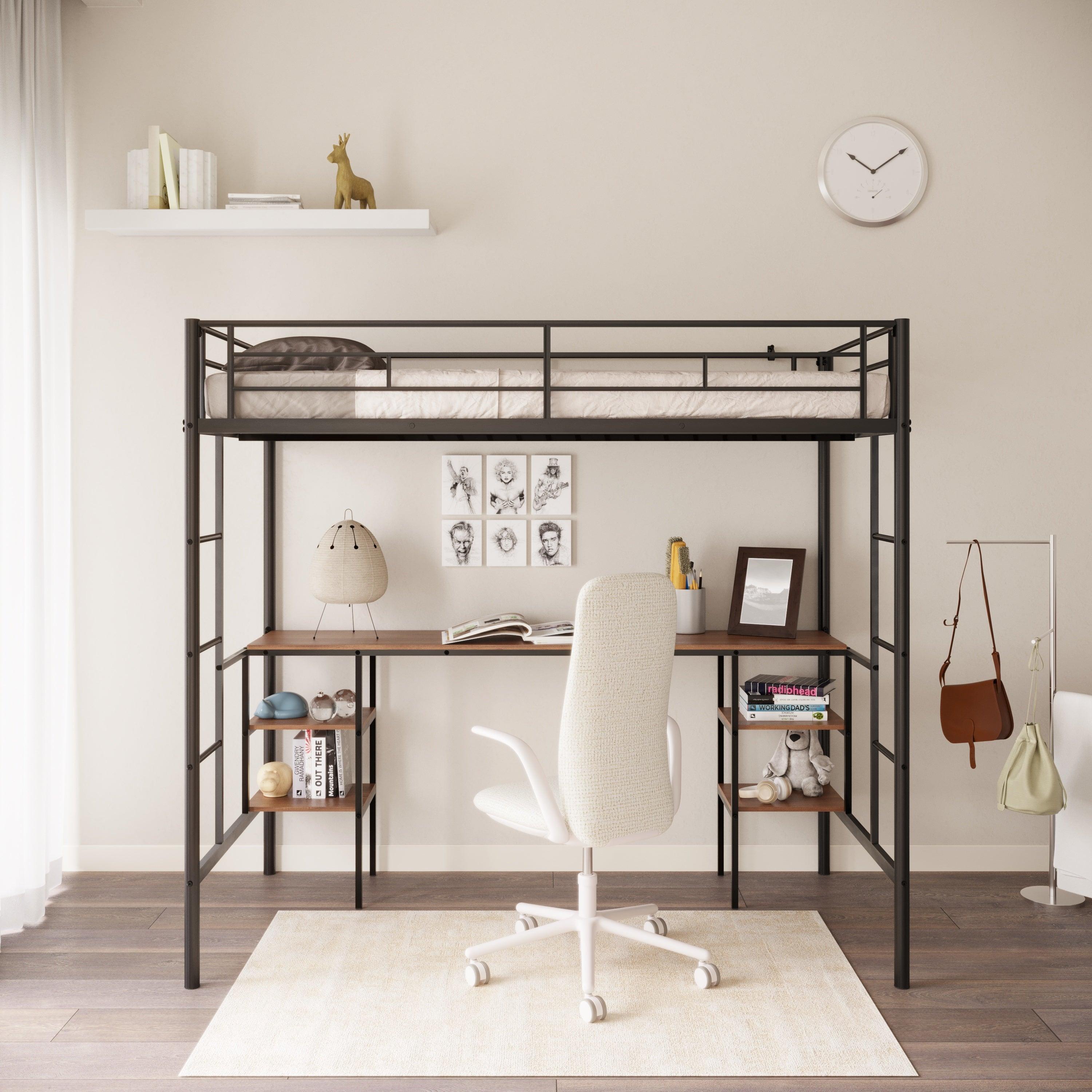Twin Loft Bed with Table