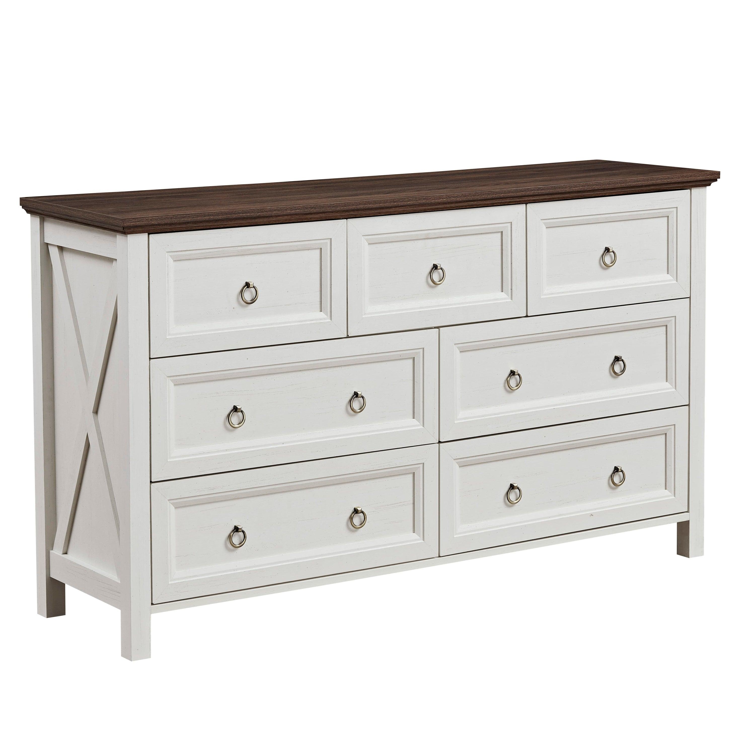 Farmhouse 7 Drawers Dresser for Bedroom