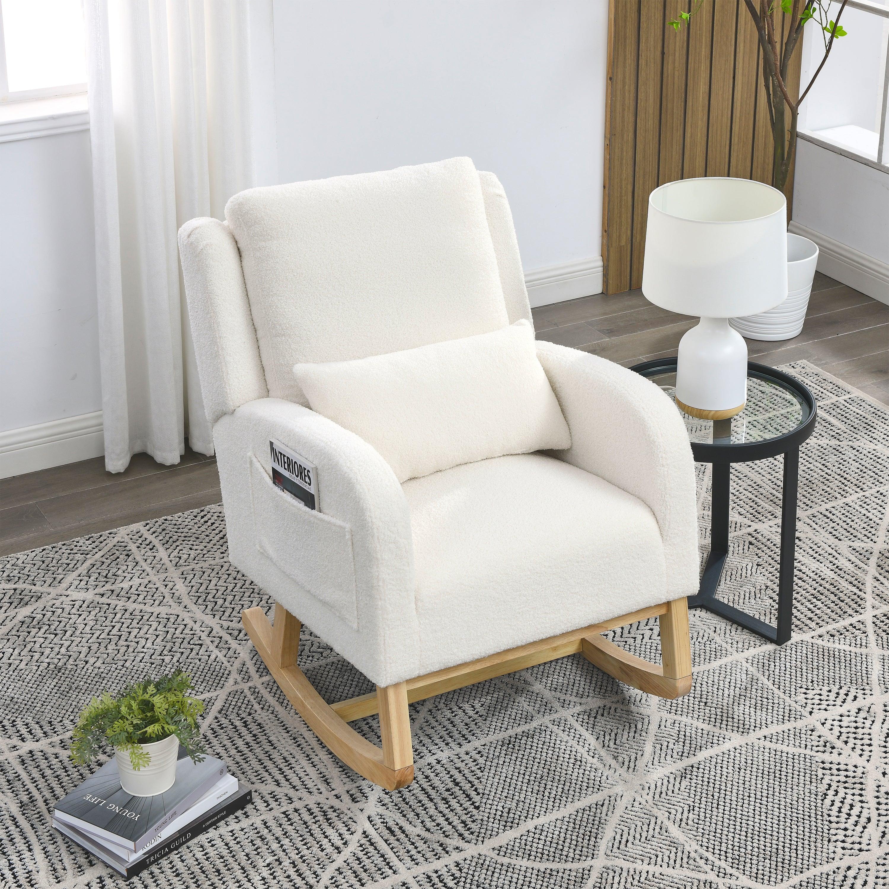 Modern Accent High Back Armchair Rocker